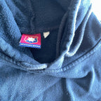Vintage women Orgryte graphics navy blue cotton polyester hoodie in s|L23 W21|SKU 5682