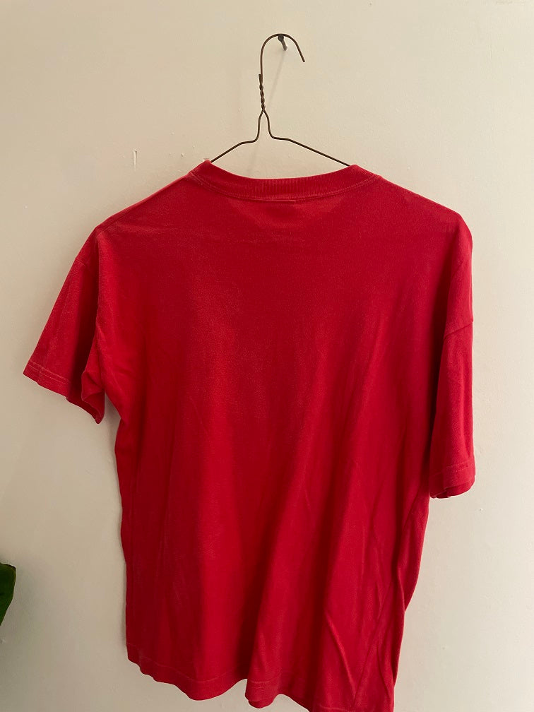 Vintage red united color of benetton tshirt size L