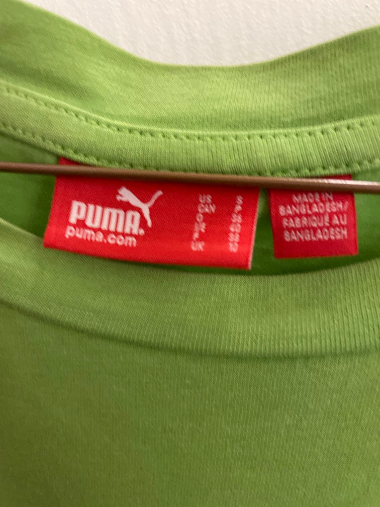Vintage green original puma tshirt size S