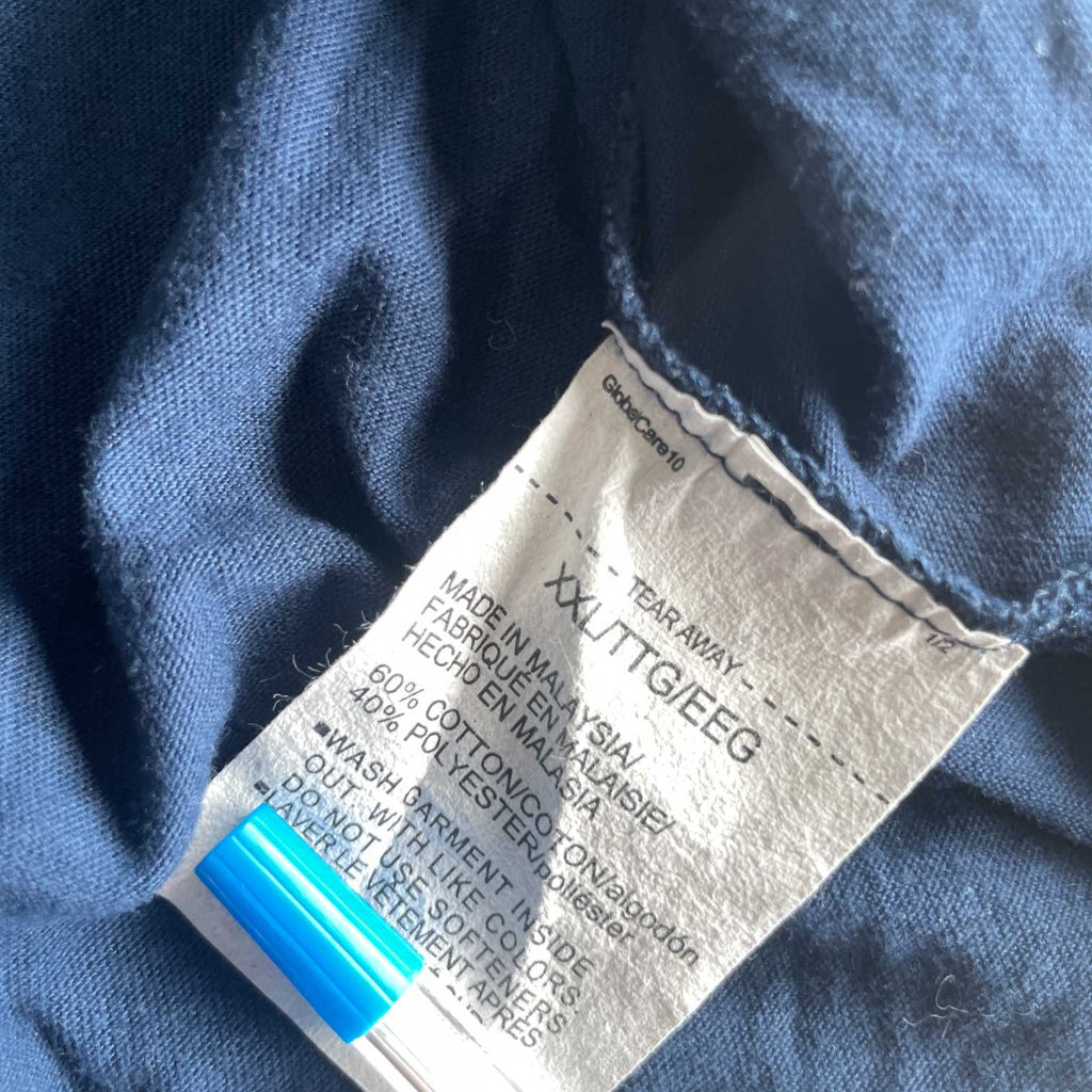 Vintage men Freedom graphics Under Armour navy blue Tees in XXL|SKU 5689