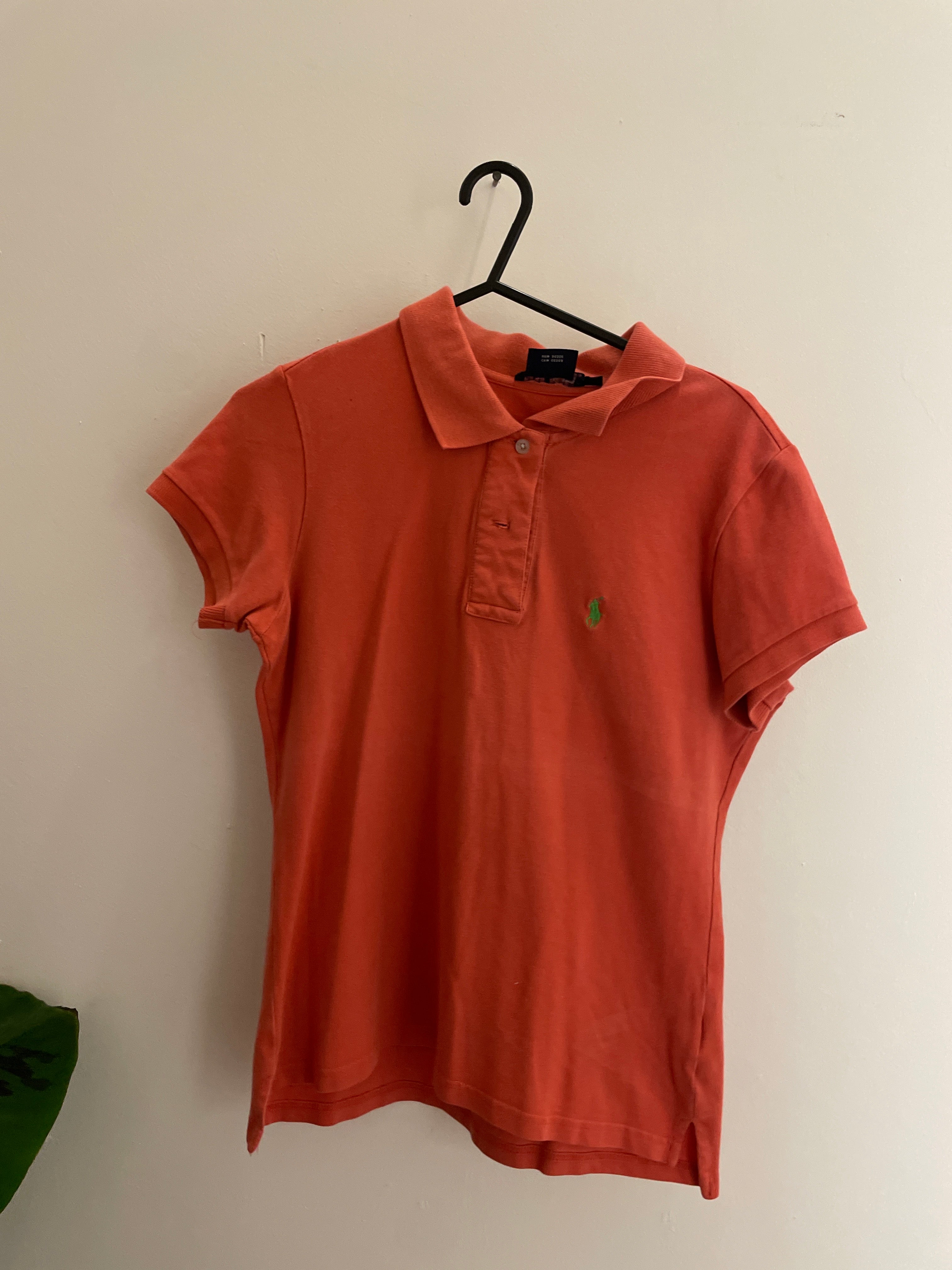Vintage orange polo ralph lauen polo shirt size m