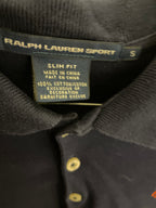 Vintage blue ralph lauren sport slim fit polo shirt size S