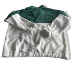 Vintage men Sinsay collection green & white colourblock 1/4zip fleece sweatshirt in M|L30 W23|SKU 5696