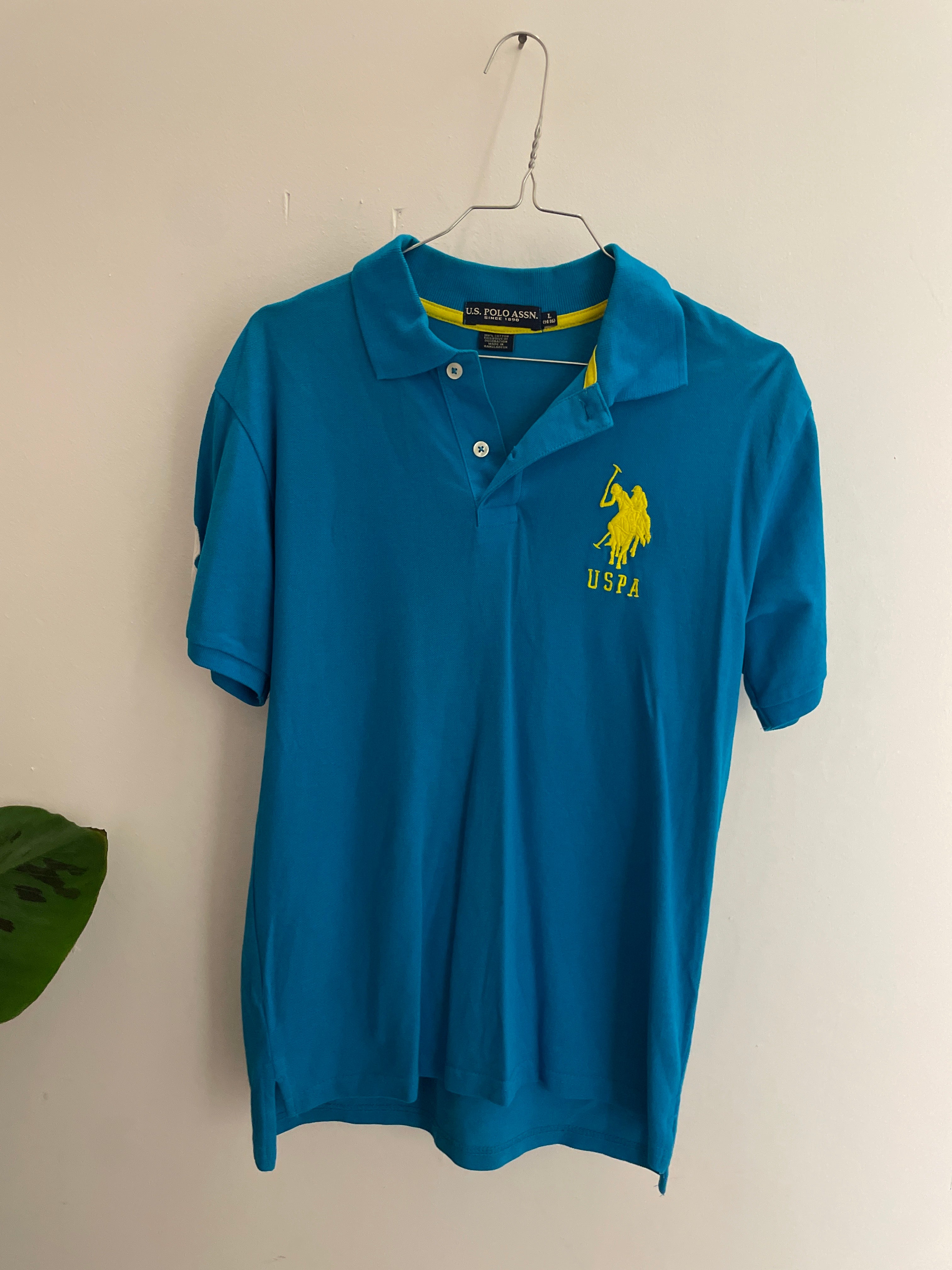 Vintage blue U.S Polo ASSN polo shirt size L