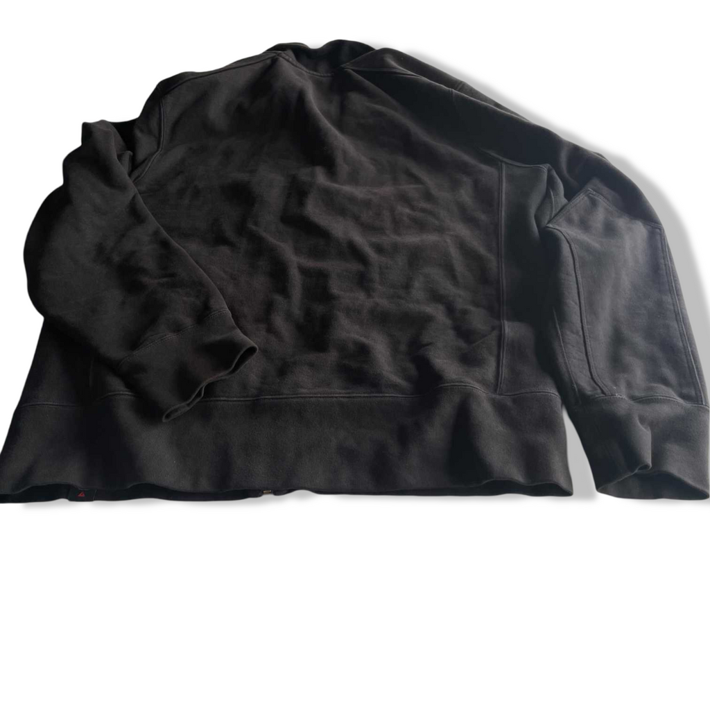 Vintage men black American Giant full zip high neck wind breaker jacket in L|SKU 5700