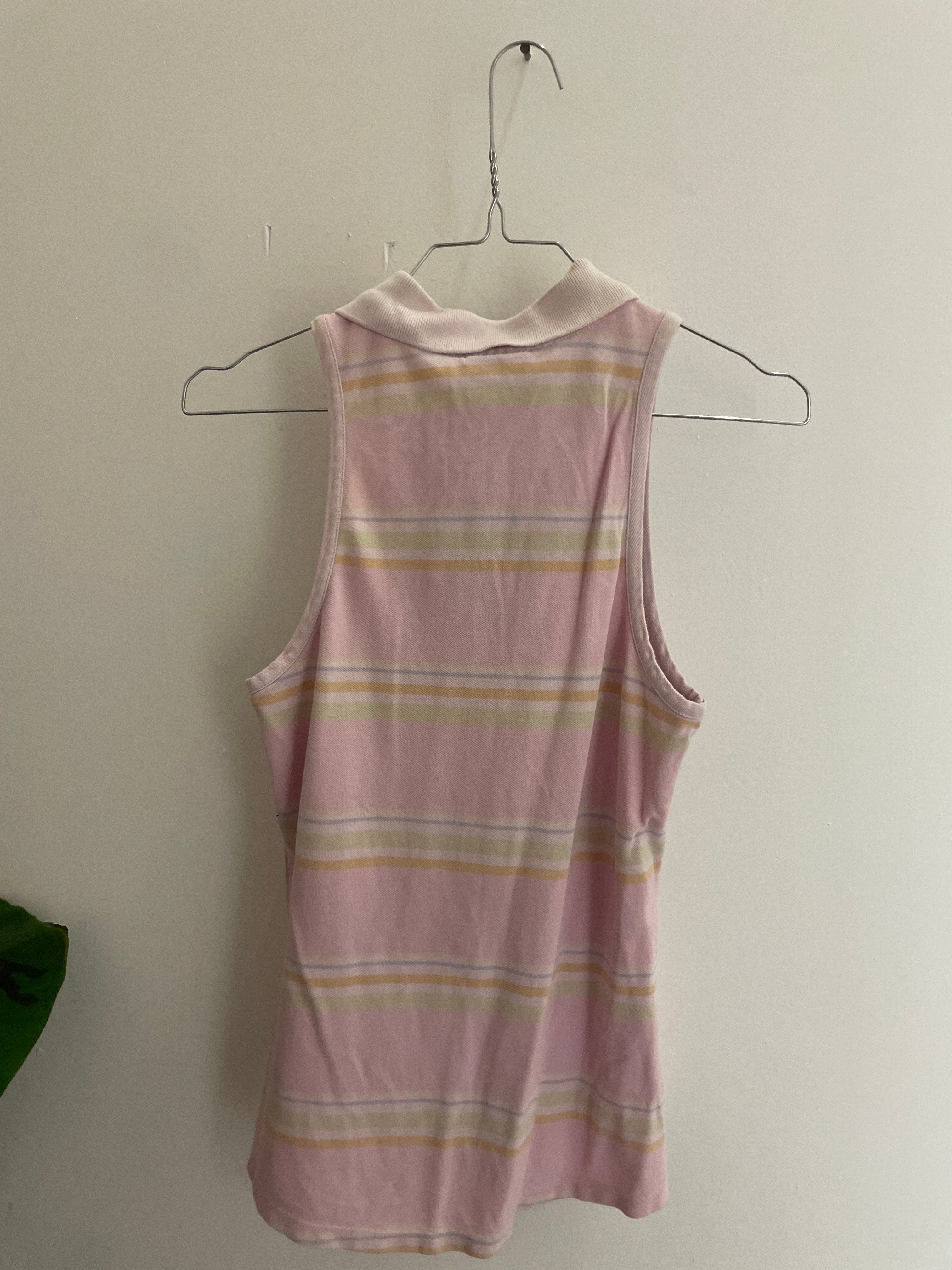 Vintage lacoste pink polo shirt for girls size S