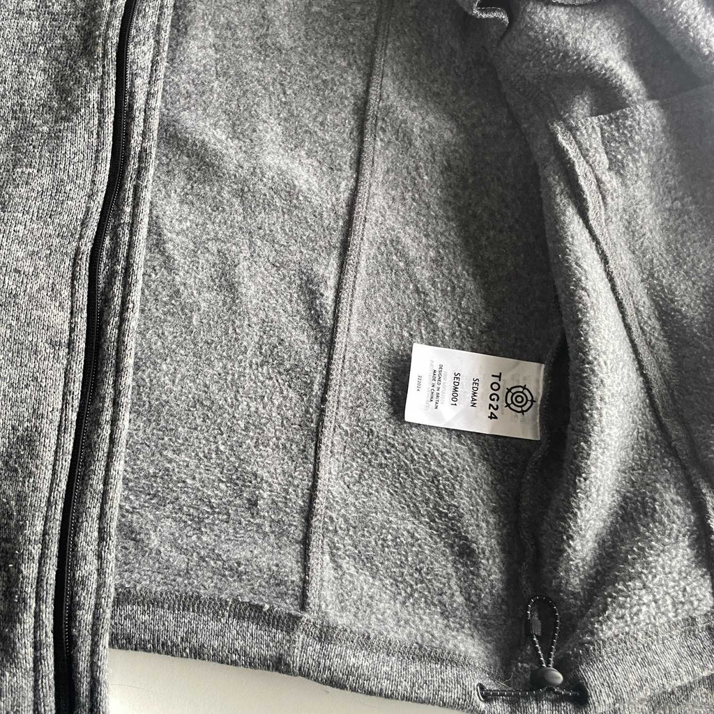 Vintage men Tog24 grey full zip high neck jumper in L|L31 W21|SKU 5702