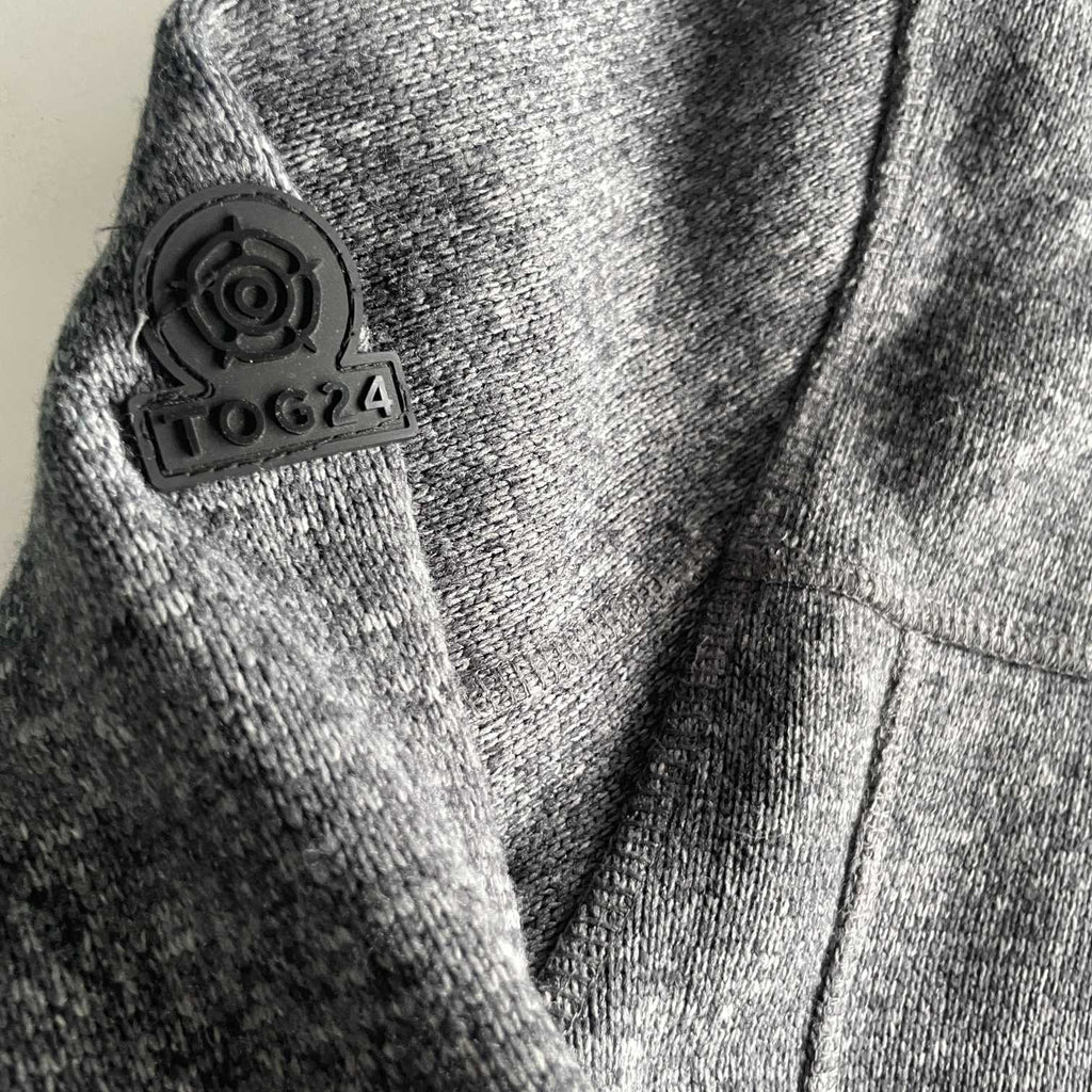 Vintage men Tog24 grey full zip high neck jumper in L|L31 W21|SKU 5702