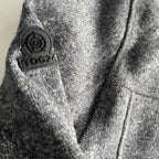 Vintage men Tog24 grey full zip high neck jumper in L|L31 W21|SKU 5702