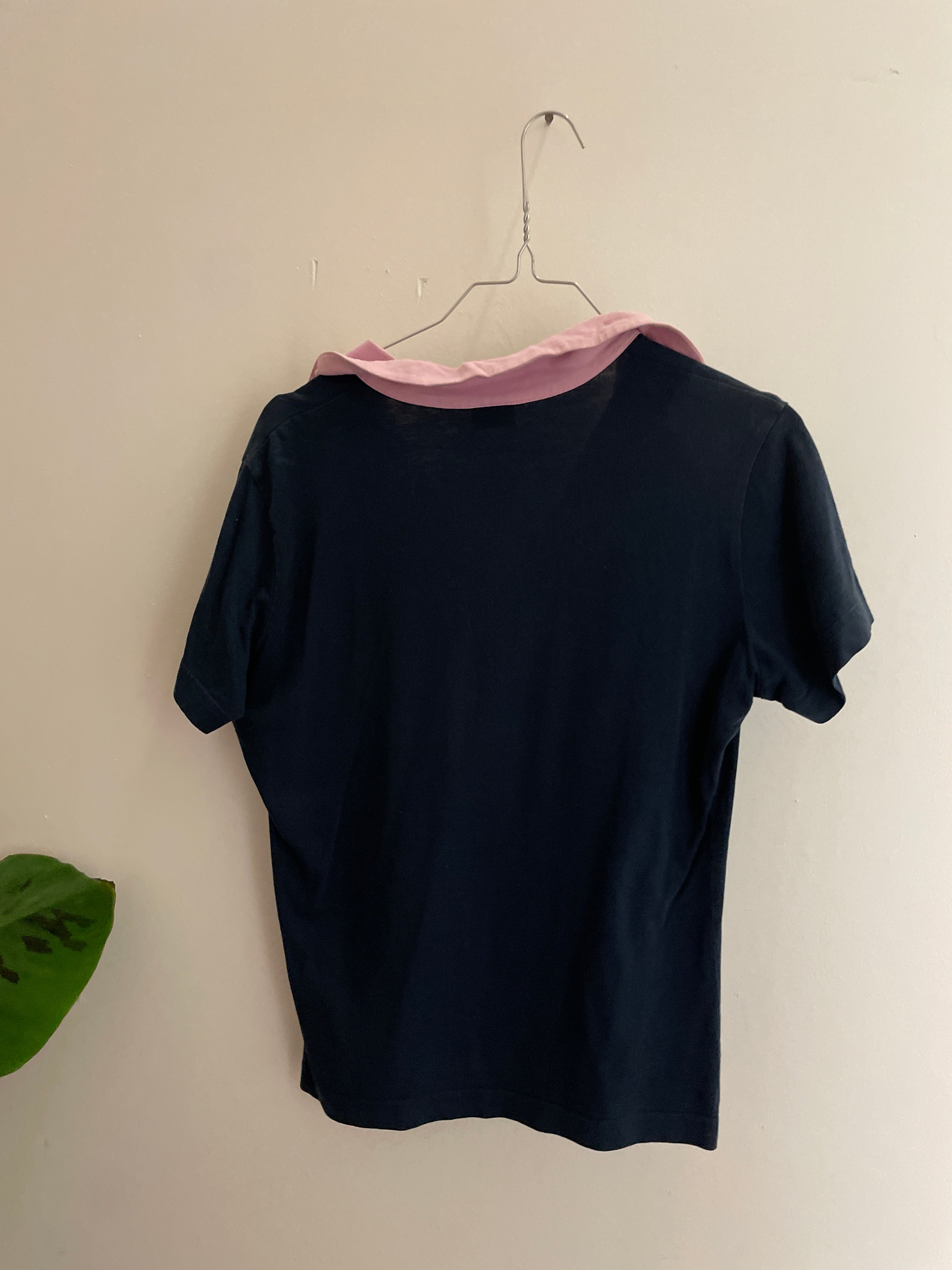 Vintage blue asics polo shirt size M