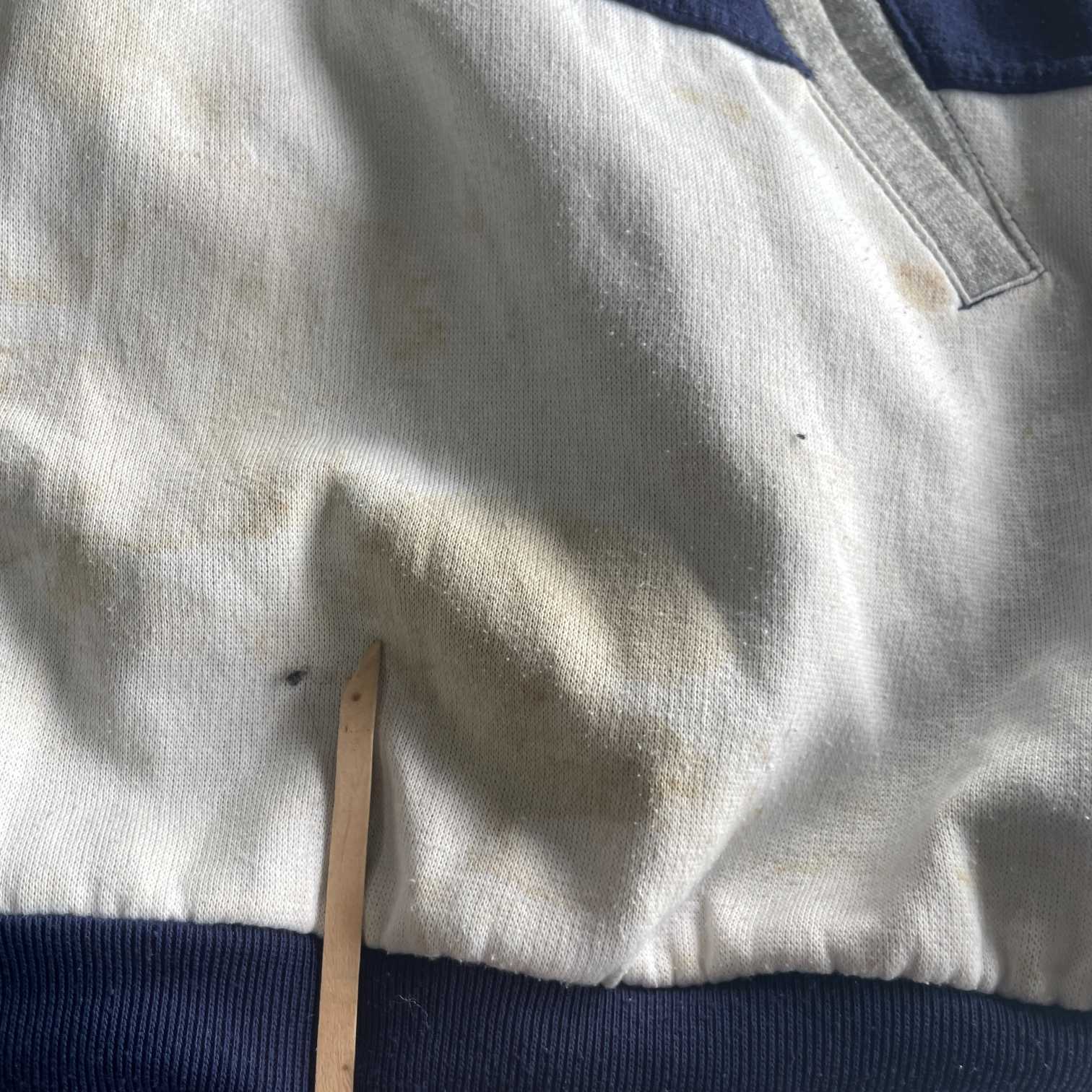 Vintage men Reversible Navy multi stripe heavyweight hoodie in XXL|L29 W25|SKU 5705