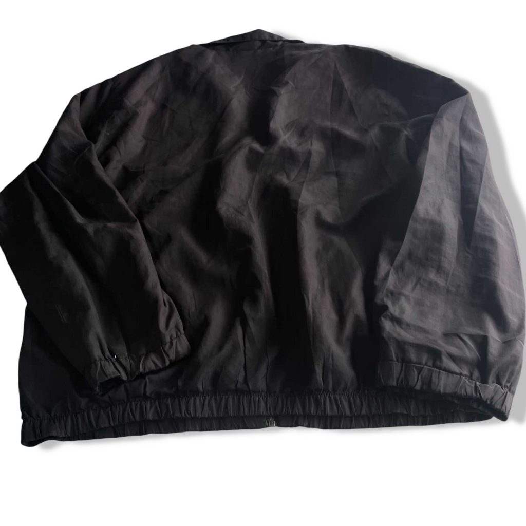 Vintage men black Umbro full zip high neck windbreaker jacket in L|L30 W22|SKU 5706