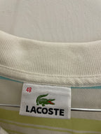 Vintage lacoste multi stripped sleeveless women polo shirt size M