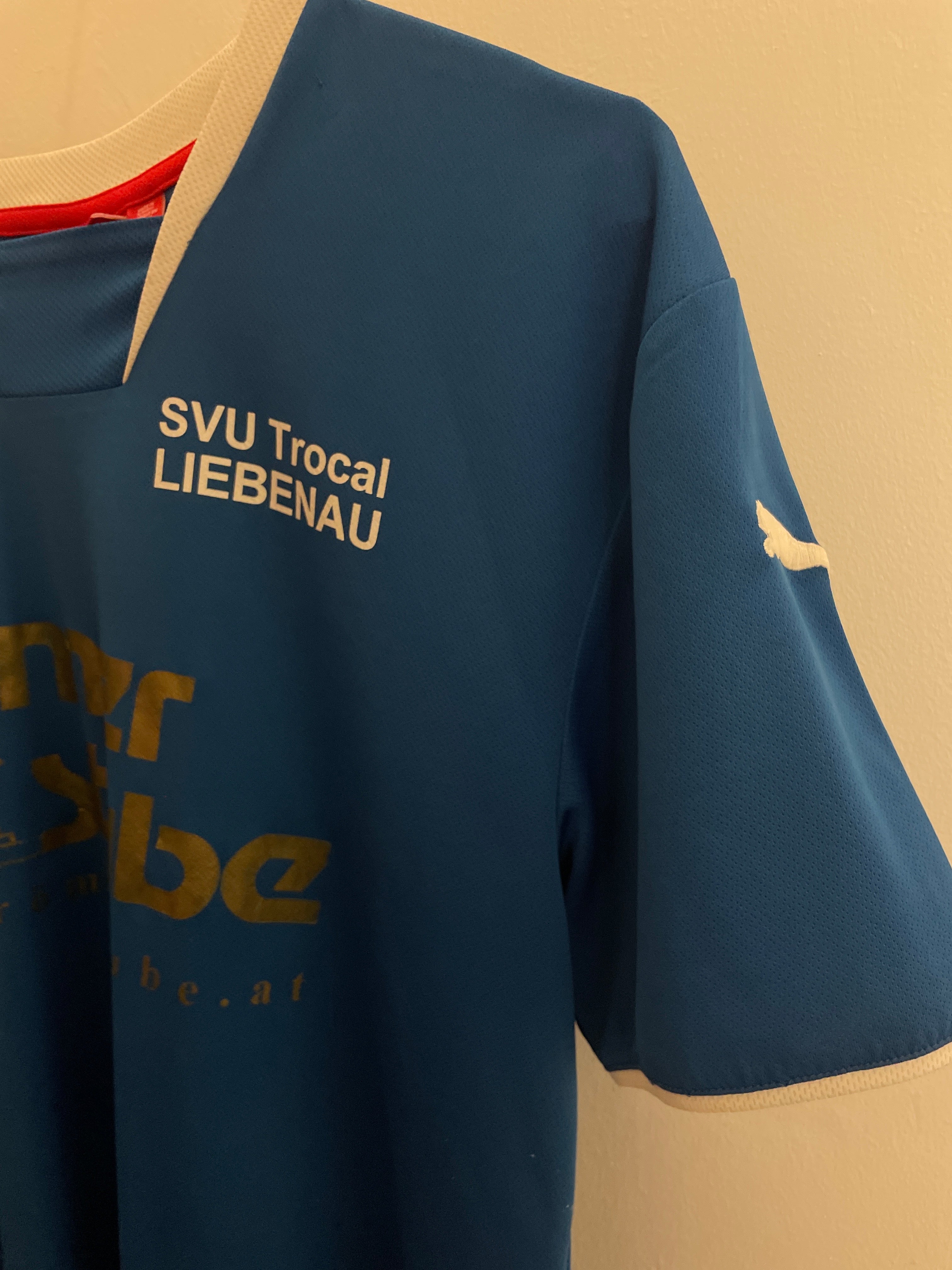 Vintage blue men puma jersey size S