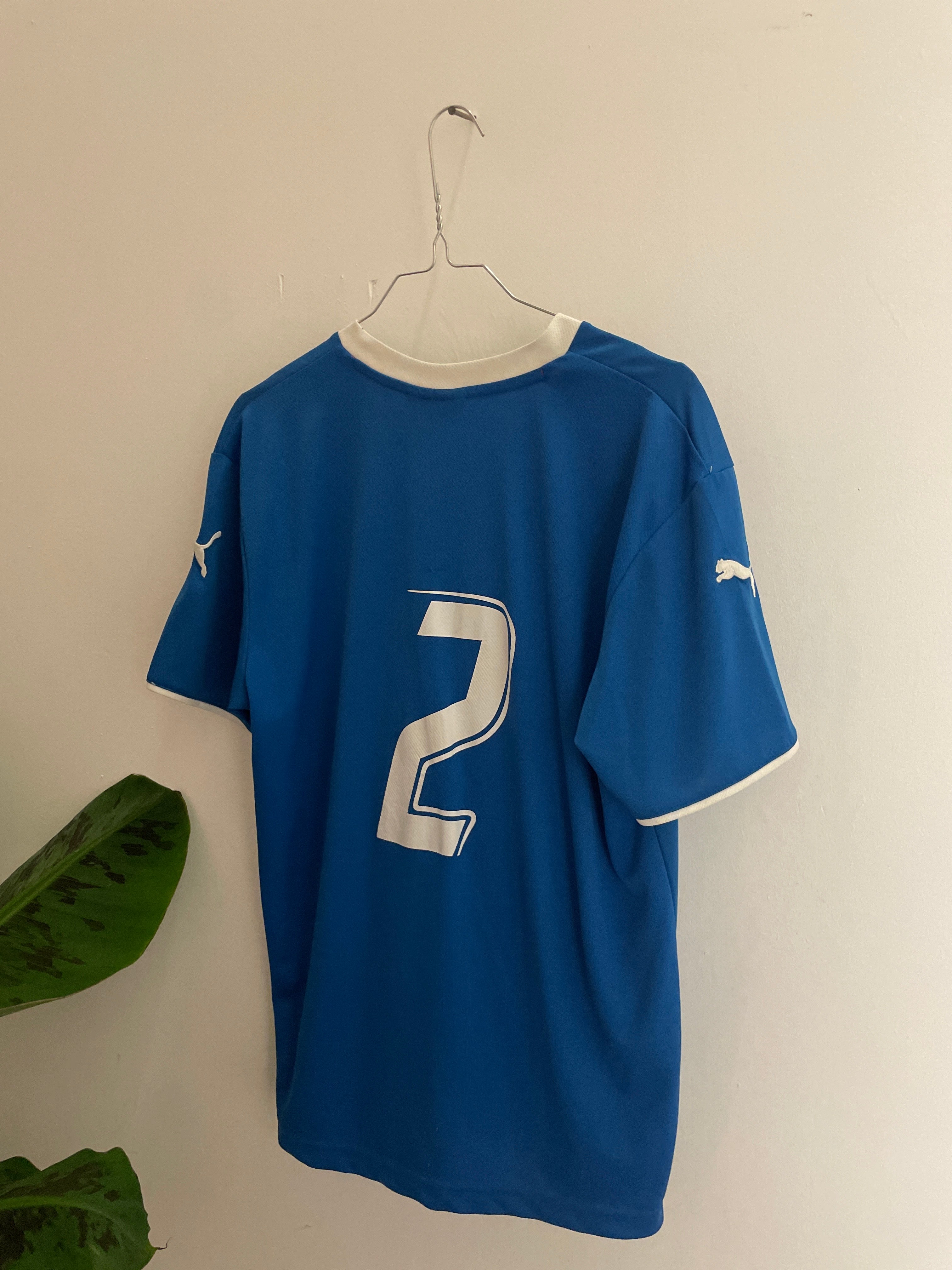Vintage blue men puma jersey size S