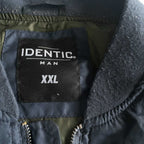 Vintage men Identic navy blue full zip bomber jacket in XXL| SKU 5719