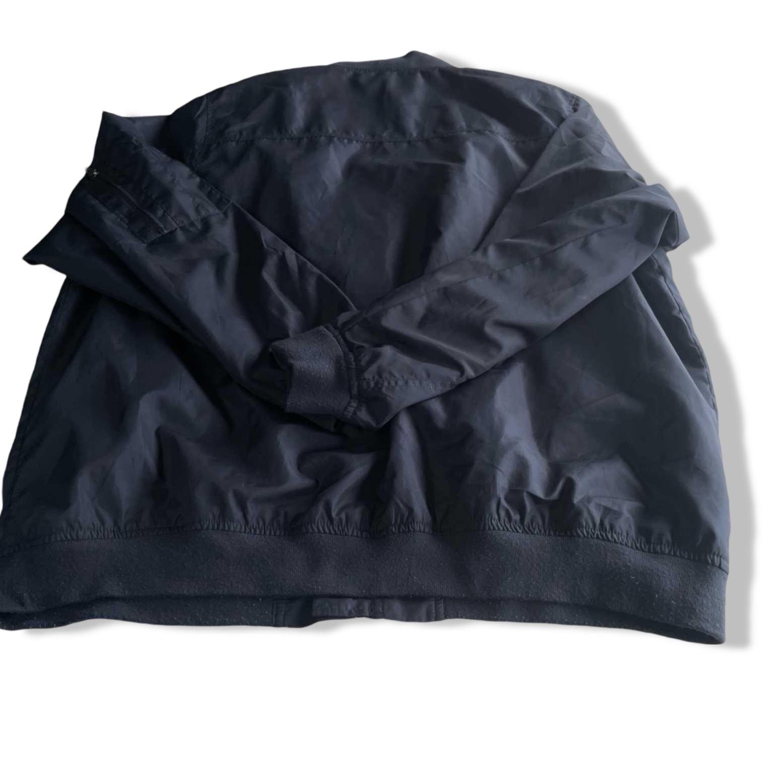 Vintage men Identic navy blue full zip bomber jacket in XXL| SKU 5719