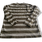 Vintage men brown multi stripe Uniqlo sweatshirt in L|L28 W22|SKU 5722