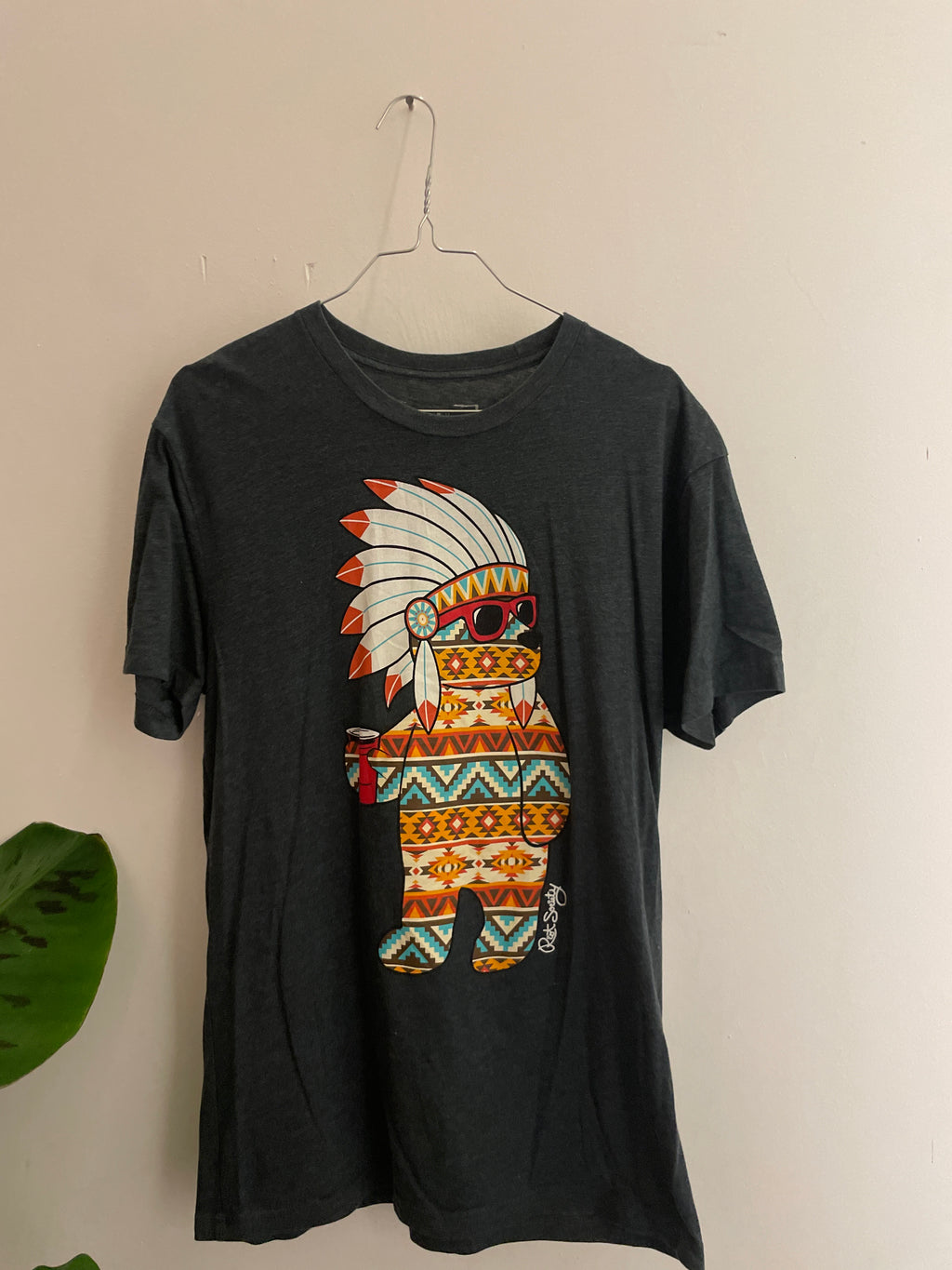 Vintage riot society grey graphics tshirt size m