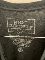Vintage riot society grey graphics tshirt size m