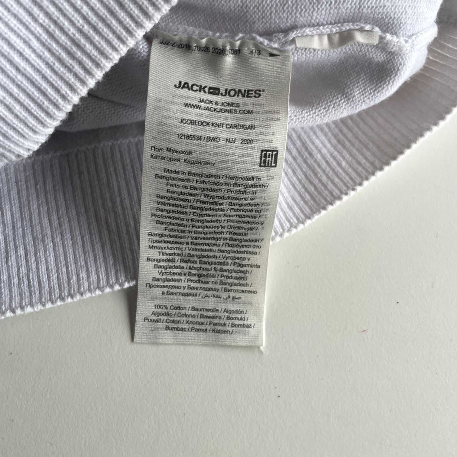 Vintage women Jack & jones core white & blue colorblock hoodie in M|L27W19|SKU 5726