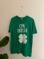 Vintage green irish tshirt size M