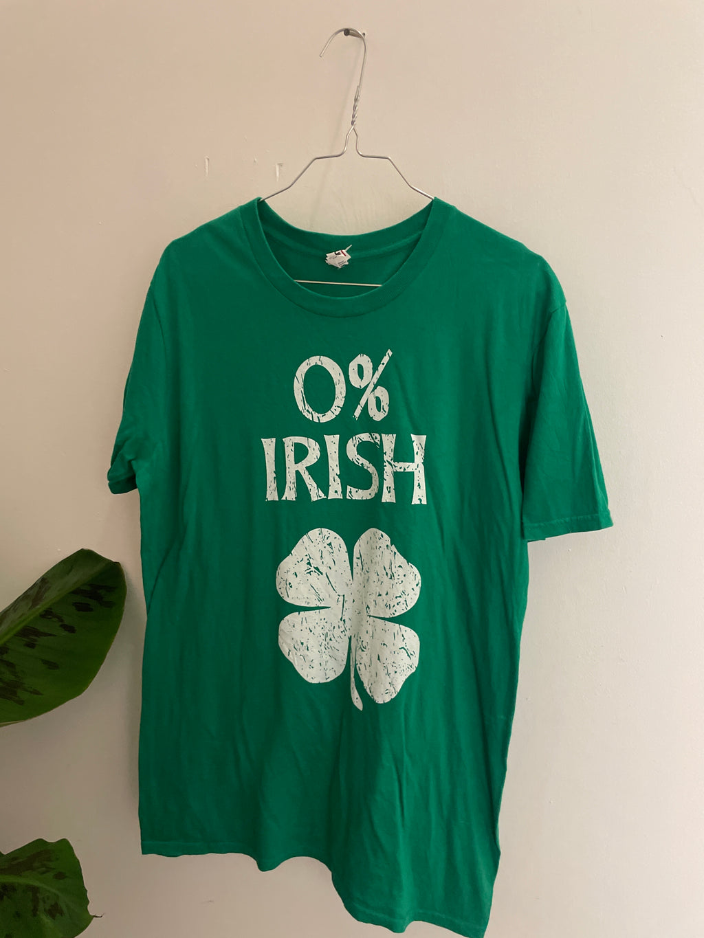Vintage green irish tshirt size M