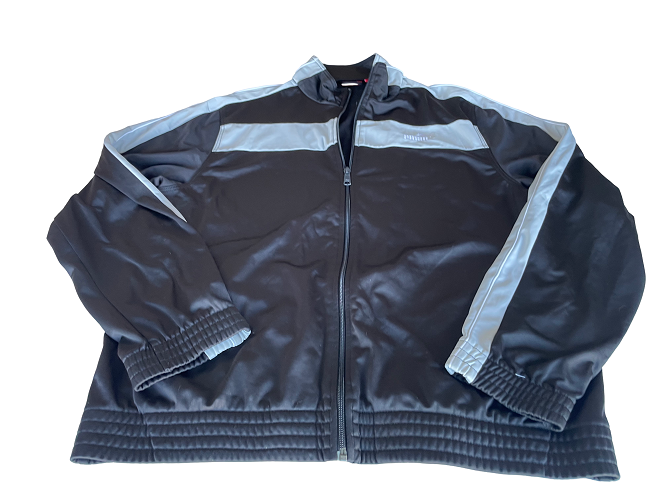Vintage Men's black puma athletics full zip track jacket in L|L30W23|SKU 4388