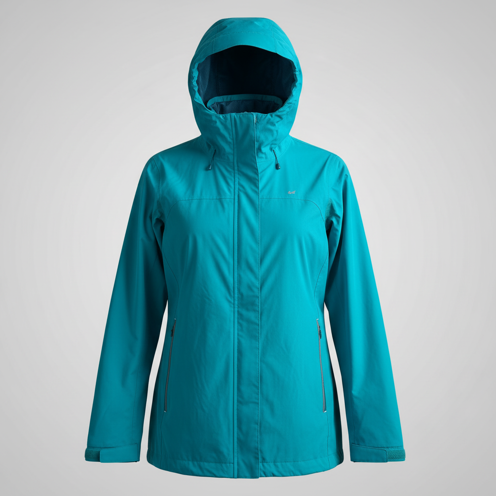 Vintage unisex Regatta outdoor full zip green rain coat size 32|L27 W19|SKU 5730