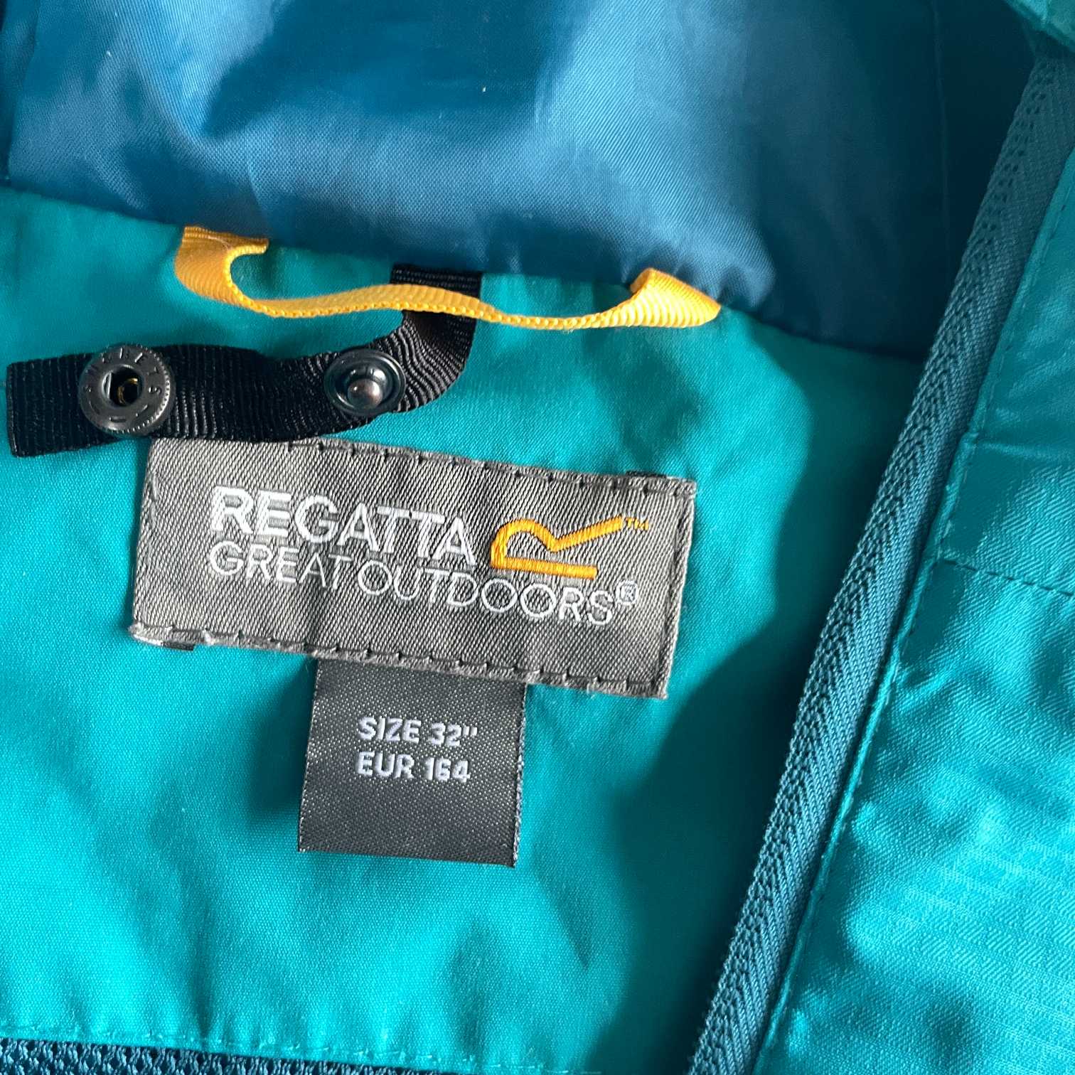 Vintage unisex Regatta outdoor full zip green rain coat size 32|L27 W19|SKU 5730