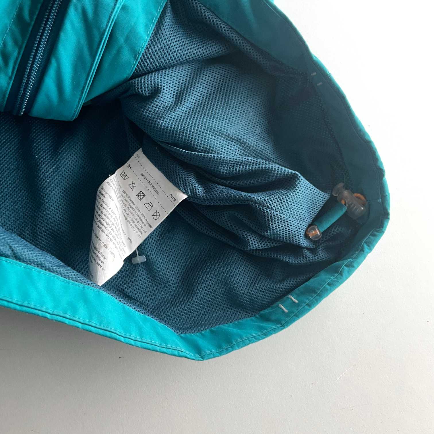 Vintage unisex Regatta outdoor full zip green rain coat size 32|L27 W19|SKU 5730