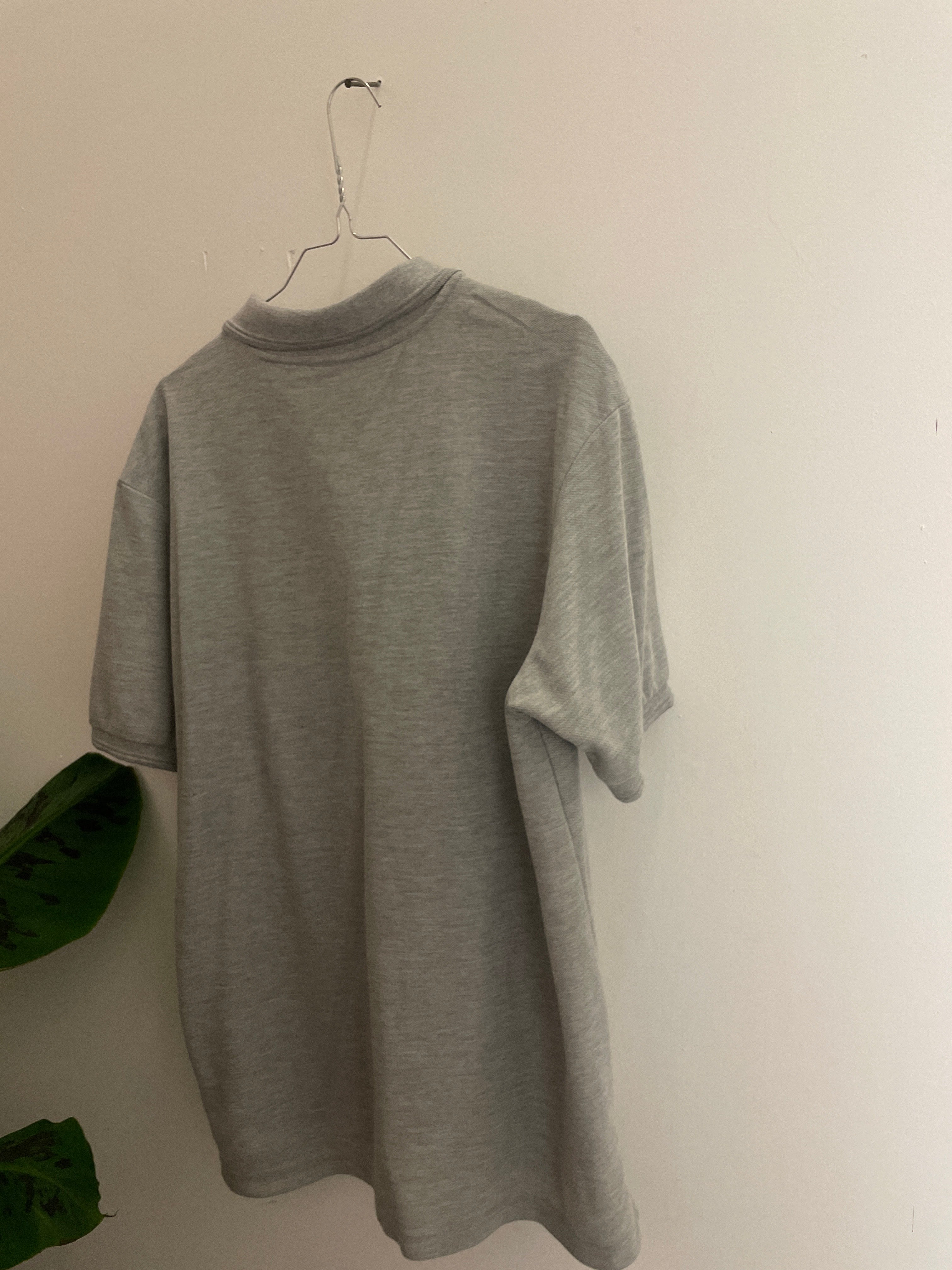 Vintage grey slazenger regular fit polo men tshirt size M