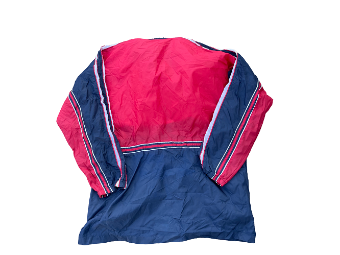 Vintage jako Red/Blue colorblock full zip windbreaker jacket in 2XL|L34W31|SKU 4395