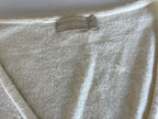 Vintage women's Max pierre Cream sleeveless V-neck vest in S|L22W18|SKU 4396