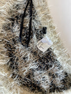 Vintage Women's animal print crew neck multi sweater in S|L 24 W20|SKU 4397