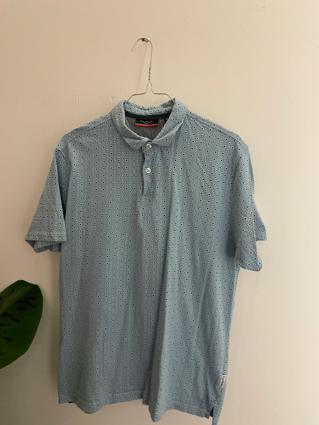 Vintage pierre cardin paris grey polo shirt size m