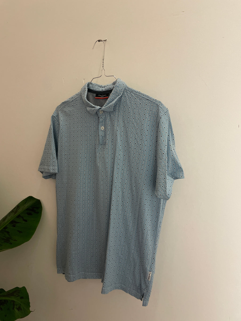 Vintage pierre cardin paris grey polo shirt size m