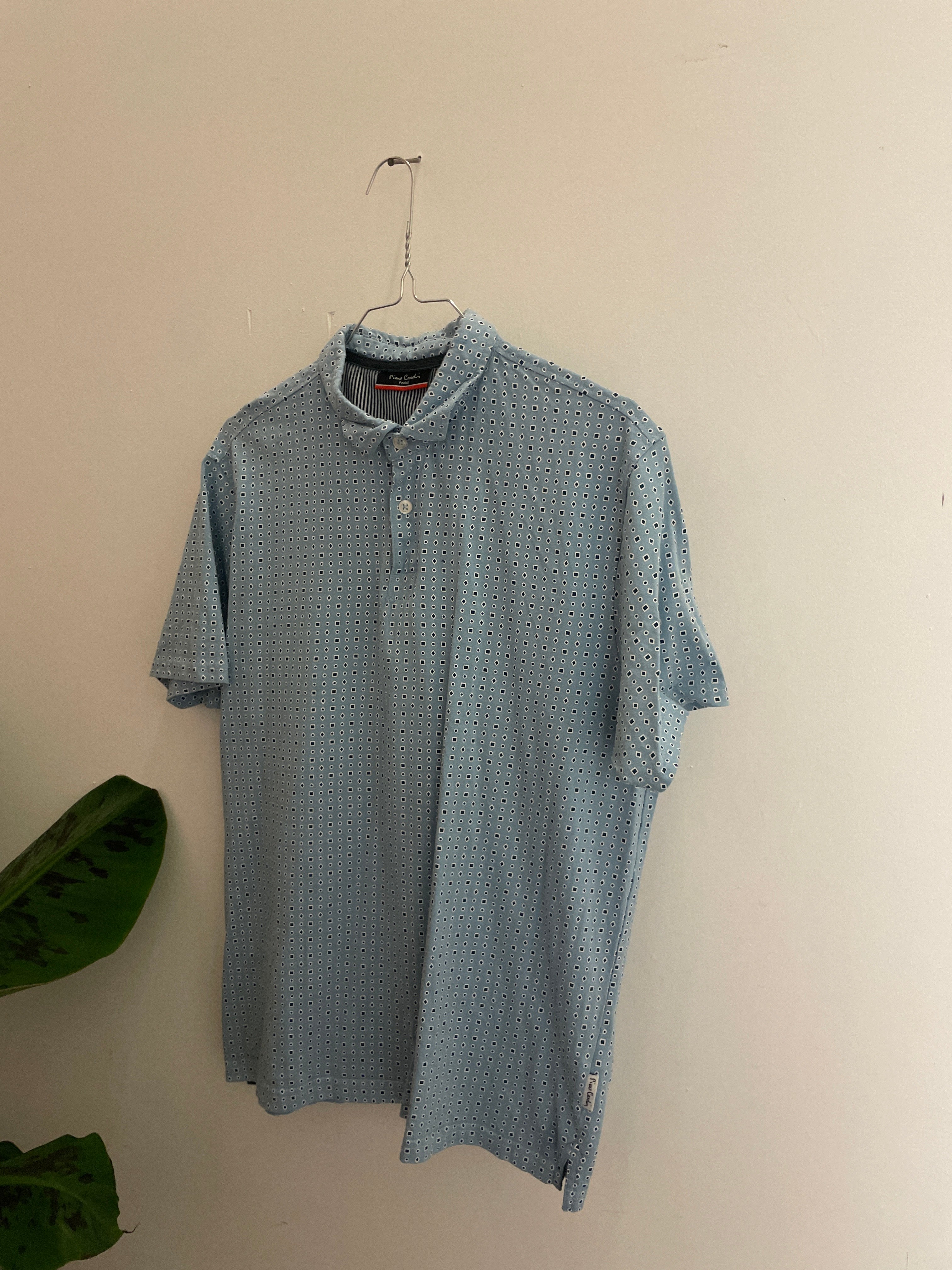 Vintage pierre cardin paris grey polo shirt size m