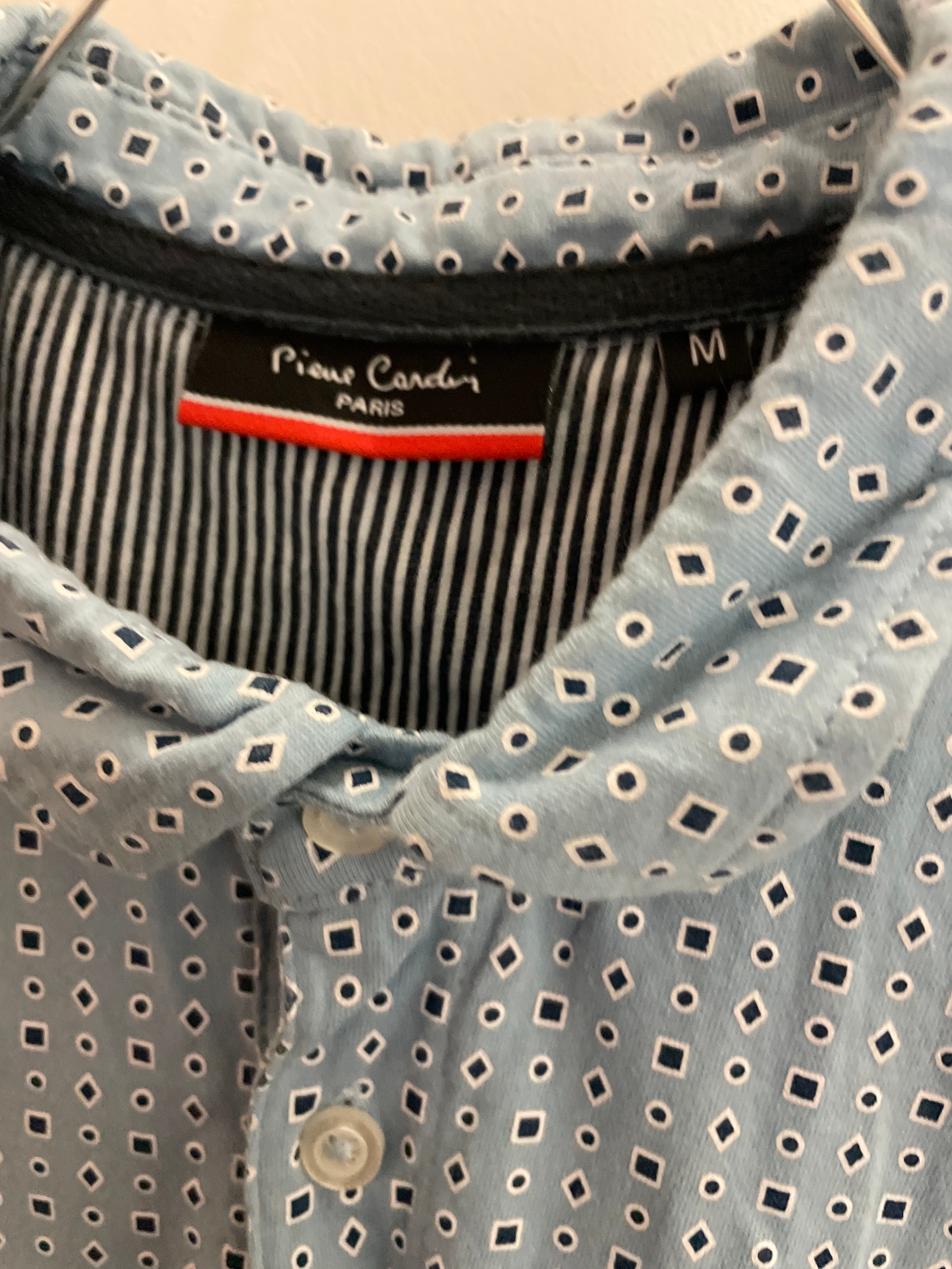 Vintage pierre cardin paris grey polo shirt size m