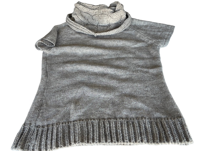 Vintage women's Dunnes store cream knitted  high neck sweater in M|L24W20| SKU 4398