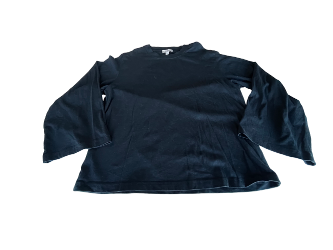 Vintage Women's COS black sweatshirt in M|L26 W22| SKU 4399
