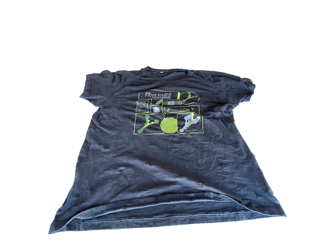 Vintage Fristads graphics black short sleeve tees in M|L29 W24| SKU 4400