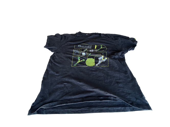Vintage Fristads graphics black short sleeve tees in M|L29 W24| SKU 4400