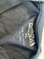 Vintage Men's black Marvel print short sleeve tees in M|L27 W22| SKU 4401