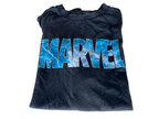 Vintage Men's black Marvel print short sleeve tees in M|L27 W22| SKU 4401