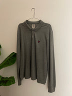 Vintage lyle and scotte mens long sleeve grey polo shirt size XL