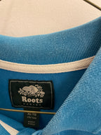 Vintage root canada mens blue polo shirt size XL