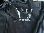 Vintage Black King Bully graphics full zip hoodie in M|L26 W21| SKU 4405