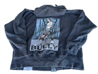 Vintage Black King Bully graphics full zip hoodie in M|L26 W21| SKU 4405