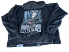 Vintage Black King Bully graphics full zip hoodie in M|L26 W21| SKU 4405